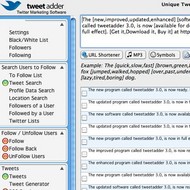 Tweet Adder Twitter Friend Adder Pro screenshot
